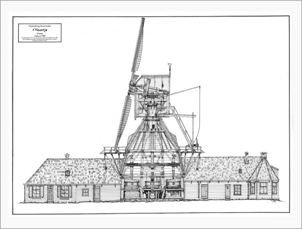 1943 - Molen herbouwd als woning